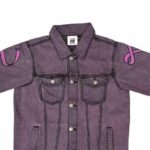 Stone Wash Denim Jacket – Purple