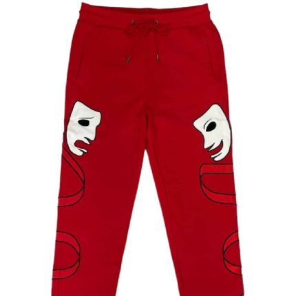 1st Laugh Now Cry Later Sweatpants – Red
