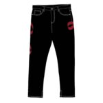 Laugh Now Cry Later Denim Black-Red
